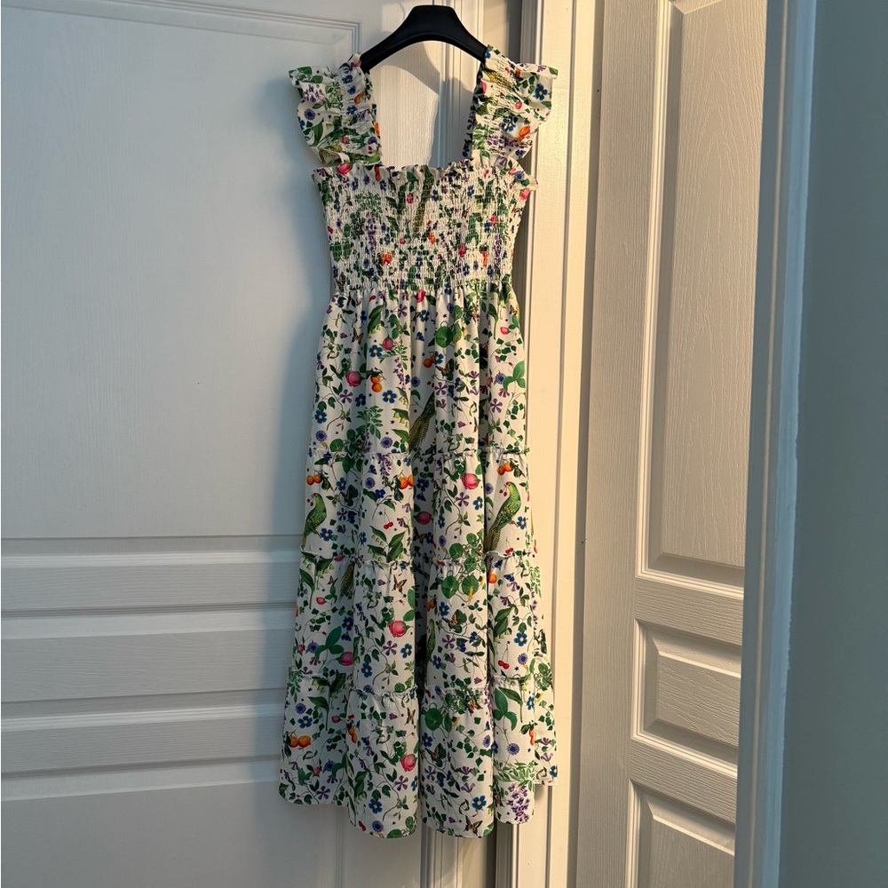 Hill House Floral Maxi Dress with Ruffle Straps